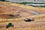 Israeli tank in the desert