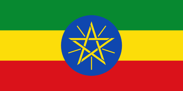 Flag for Ethiopia